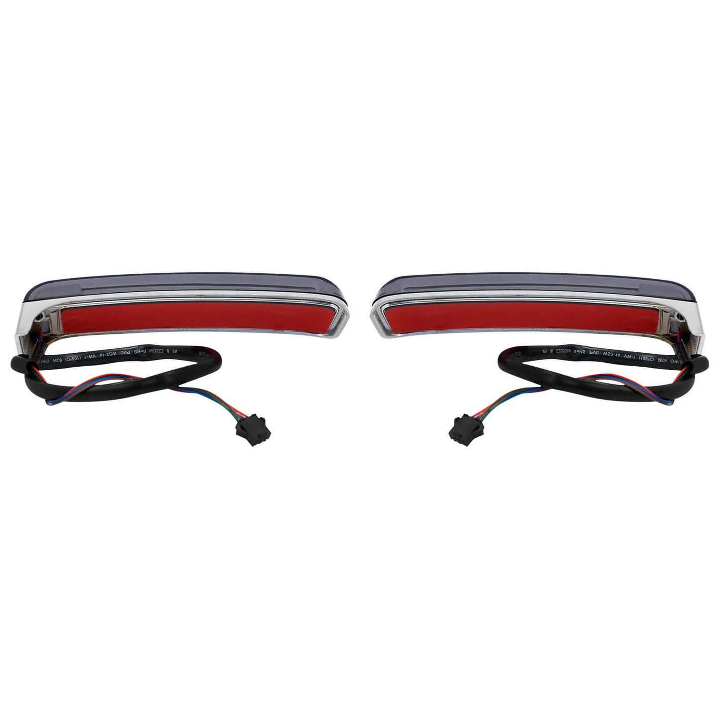 LED Saddlebag Running Brake Turn Light Chrome Smoke Fit For Harley Touring FLHRC | HCmotorku