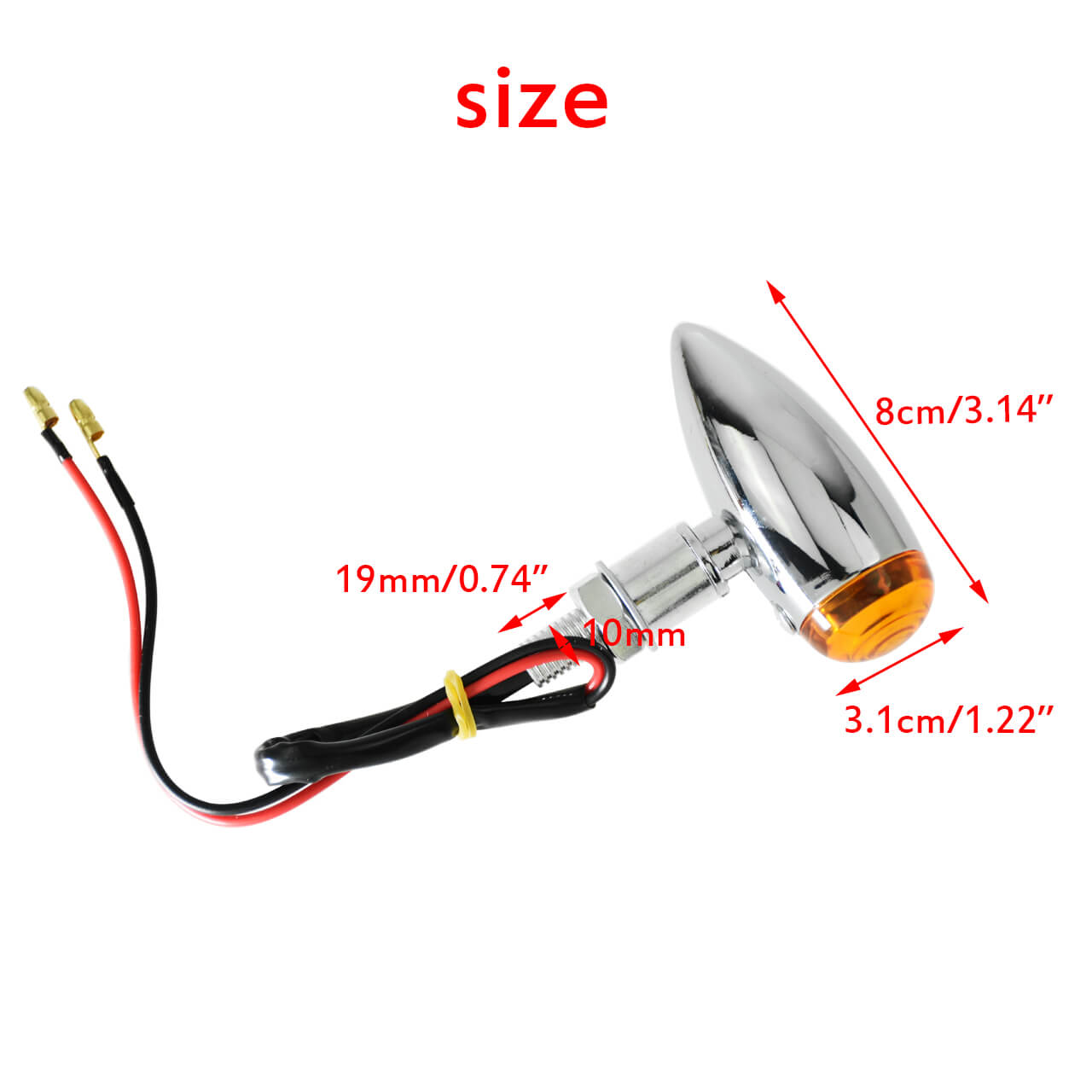 Motorcycle Bullet Turn Signal Indicator Flasher Light | HCmotorku