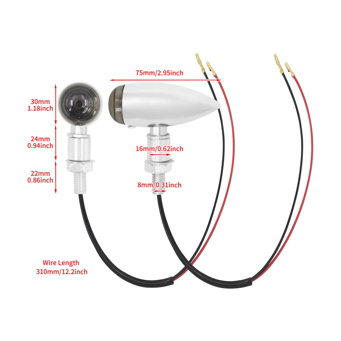 Motorcycle Bullet Turn Signal Indicator Flasher Light | HCmotorku