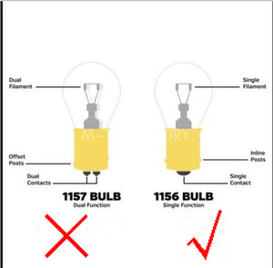 2" 1156 Bullet Turn Signal Red LED Light Fit Sportster Softail Touring 2014 | HCmotorku