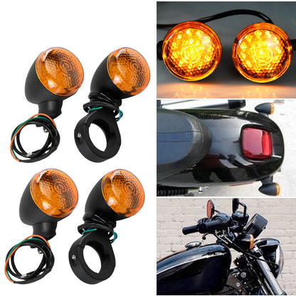 Front Rear LED Bullet Turn Signal 41mm Indicator Blinker | HCmotorku