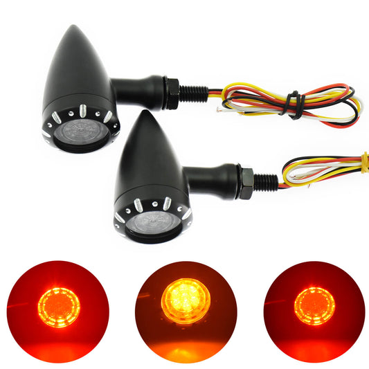 Motorcycle LED Turn Signal Bullet Blinker Indicators | HCmotorku