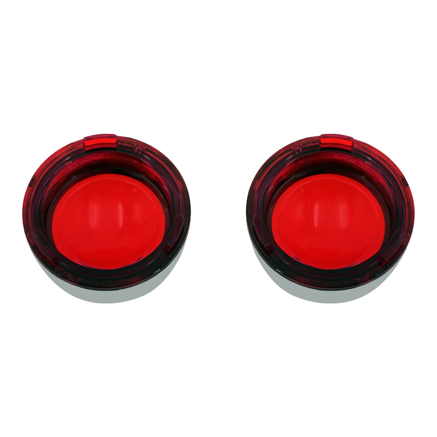 2x Turn Signals Lens Cover Chrome Red Front Rear For Harley Sportster | HCmotorku