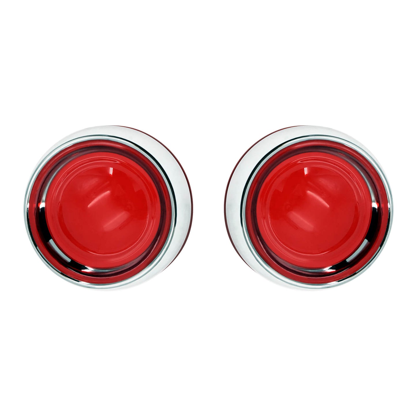 2x Turn Signals Lens Cover Chrome Red Front Rear For Harley Sportster | HCmotorku