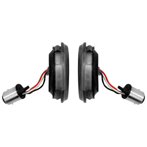 Bullet 1157 LED Turn Signal Lights Amber Red Fit For Harley Touring Dyna Softail | HCmotorku