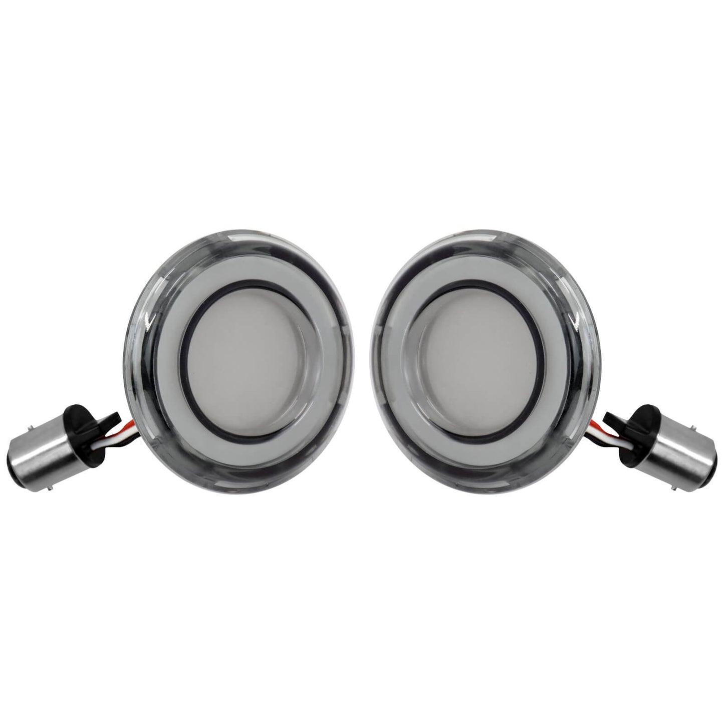 Bullet 1157 LED Turn Signal Lights Amber Red Fit For Harley Touring Dyna Softail | HCmotorku