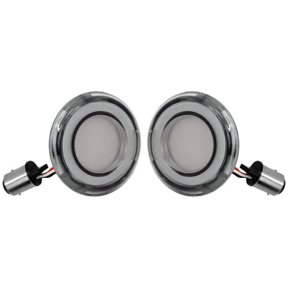 Bullet 1157 LED Turn Signal Lights Amber Red Fit For Harley Touring Dyna Softail | HCmotorku