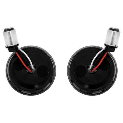 Bullet 1157 LED Turn Signal Lights Amber Red Fit For Harley Touring Dyna Softail | HCmotorku