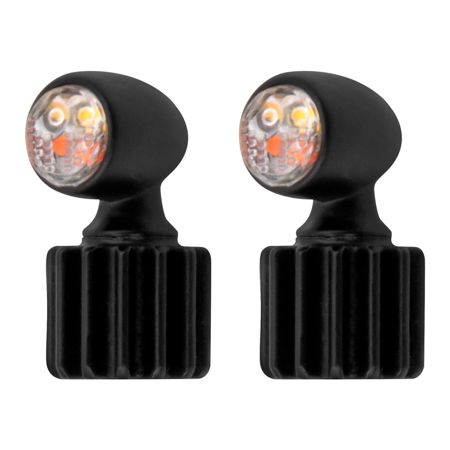 2pcs Mini LED Turn Signal Amber Indicator Blinker Fit For Universal Motorcycle | HCmotorku