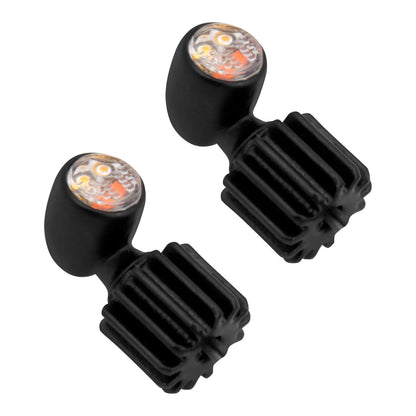 2pcs Mini LED Turn Signal Amber Indicator Blinker Fit For Universal Motorcycle | HCmotorku