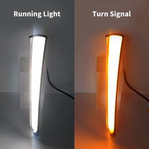 LED Fairing Turn Signal Running Lamp Chrome Fit For Harley Touring Glide 2014-2023 | HCmotorku