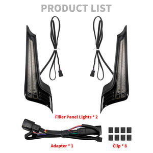 Rear Fender LED Light Turn Singal Smoke Lens For Harley Road Street Glide 2014-2023 | HCmotorku
