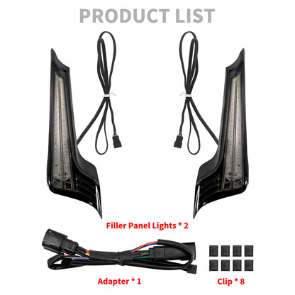 Rear Fender LED Light Turn Singal Smoke Lens For Harley Road Street Glide 2014-2023 | HCmotorku