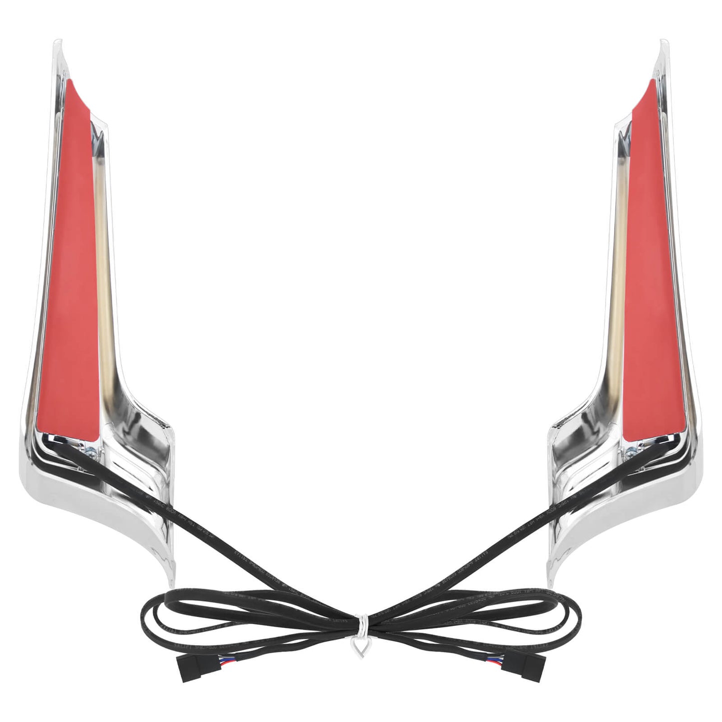 Rear Fender LED Light Turn Singal Smoke Lens Chrome For Harley Road Street Glide | HCmotorku