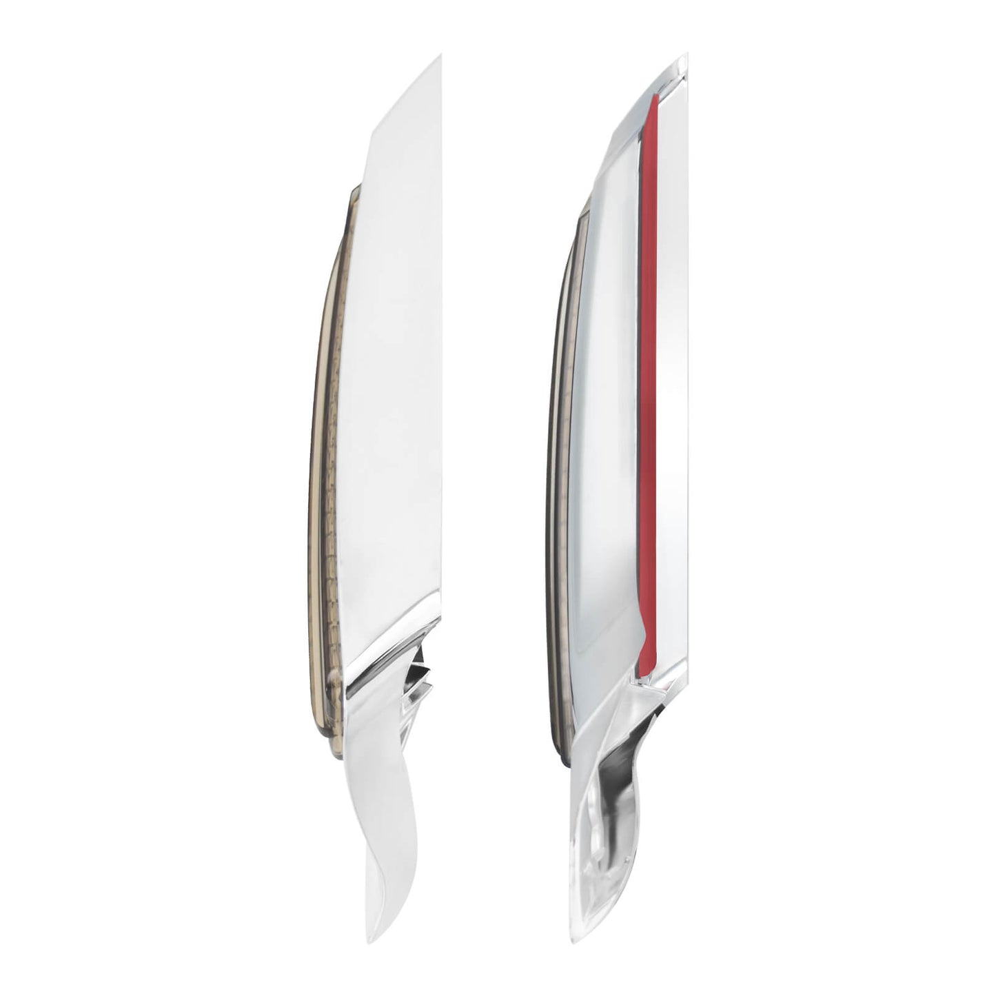 Rear Fender LED Light Turn Singal Smoke Lens Chrome For Harley Road Street Glide | HCmotorku