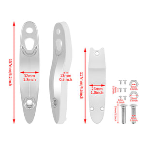 Rear Turn Signal License Plate Relocation Bracket Fit Harley Softail 2000-2021 | HCmotorku