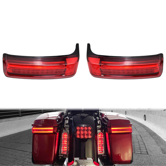 Wide Saddlebag Running Turn Signal Brake Light Red Fit For Touring 2014-2022 | HCmotorku