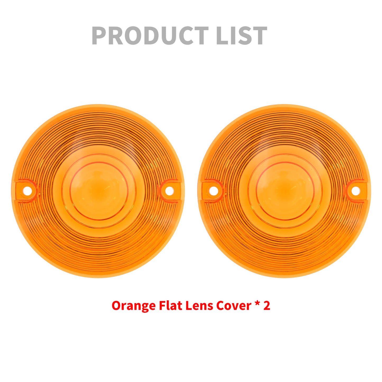 2pcs Amber Turn Signal Lens Cover Fit For Harley Touring Road King Glides CVO | HCmotorku