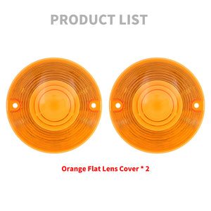 2pcs Amber Turn Signal Lens Cover Fit Harley Touring Road King Glides CVO | HCmotorku