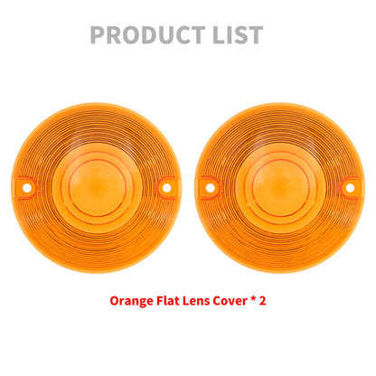 2pcs Amber Turn Signal Lens Cover Fit For Harley Touring Road King Glides CVO | HCmotorku