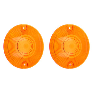 2pcs Amber Turn Signal Lens Cover Fit Harley Touring Road King Glides CVO | HCmotorku