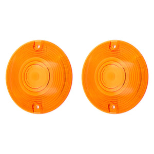 2pcs Amber Turn Signal Lens Cover Fit Harley Touring Road King Glides CVO | HCmotorku