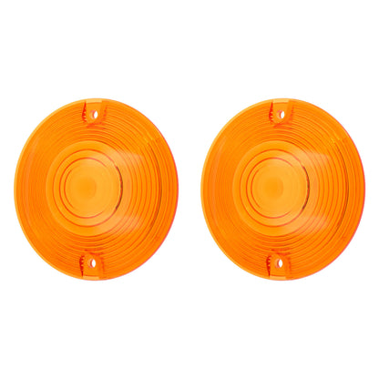 2pcs Amber Turn Signal Lens Cover Fit For Harley Touring Road King Glides CVO | HCmotorku