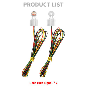 Super Mini Light Indicator Running Brake Turn Signal Chrome Fit For Harley Honda | HCmotorku