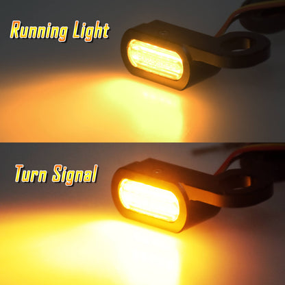 Mini Motorcycle LED Turn Signal Indicator Amber Lights Blinker Fit For Sportster | HCmotorku