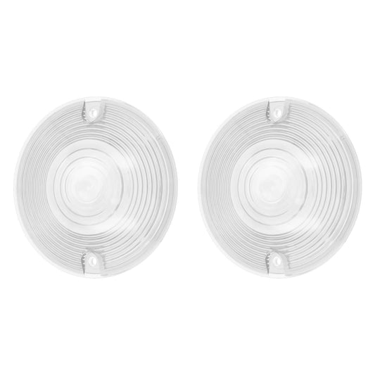 2x Flat LED Turn Signal Light Lens Cover Fit For Harley Touring Heritage Softail | HCmotorku