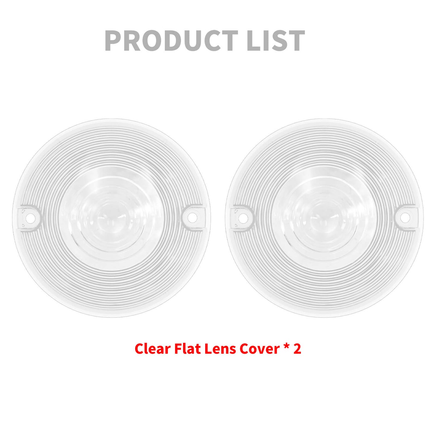 2x Flat LED Turn Signal Light Lens Cover Fit For Harley Touring Heritage Softail | HCmotorku