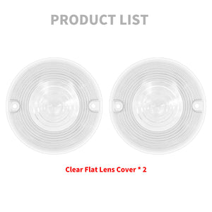 2x Flat LED Turn Signal Light Lens Cover Fit For Harley Touring Heritage Softail | HCmotorku