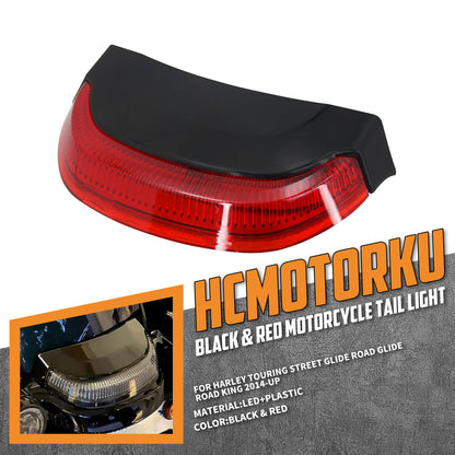 Crown Rear Bar Light with Turn Signal Light Black For Street Glide 2015 | HCmotorku