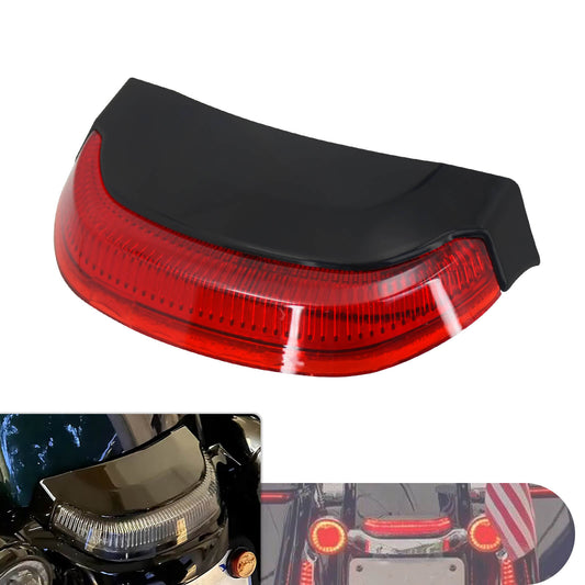 Crown Rear Bar Light with Turn Signal Light Black For Street Glide 2015 | HCmotorku