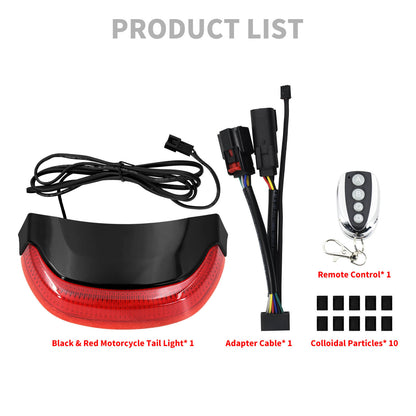 Crown Rear Bar Light with Turn Signal Light Black For Street Glide 2015 | HCmotorku