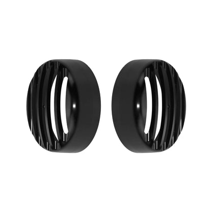 2* Rear Turn Signal Light Lamp Grill Bezel Cover Black Fit For Harley | HCmotorku