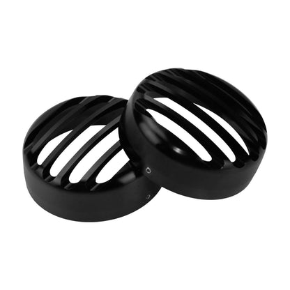 2* Rear Turn Signal Light Lamp Grill Bezel Cover Black Fit For Harley | HCmotorku