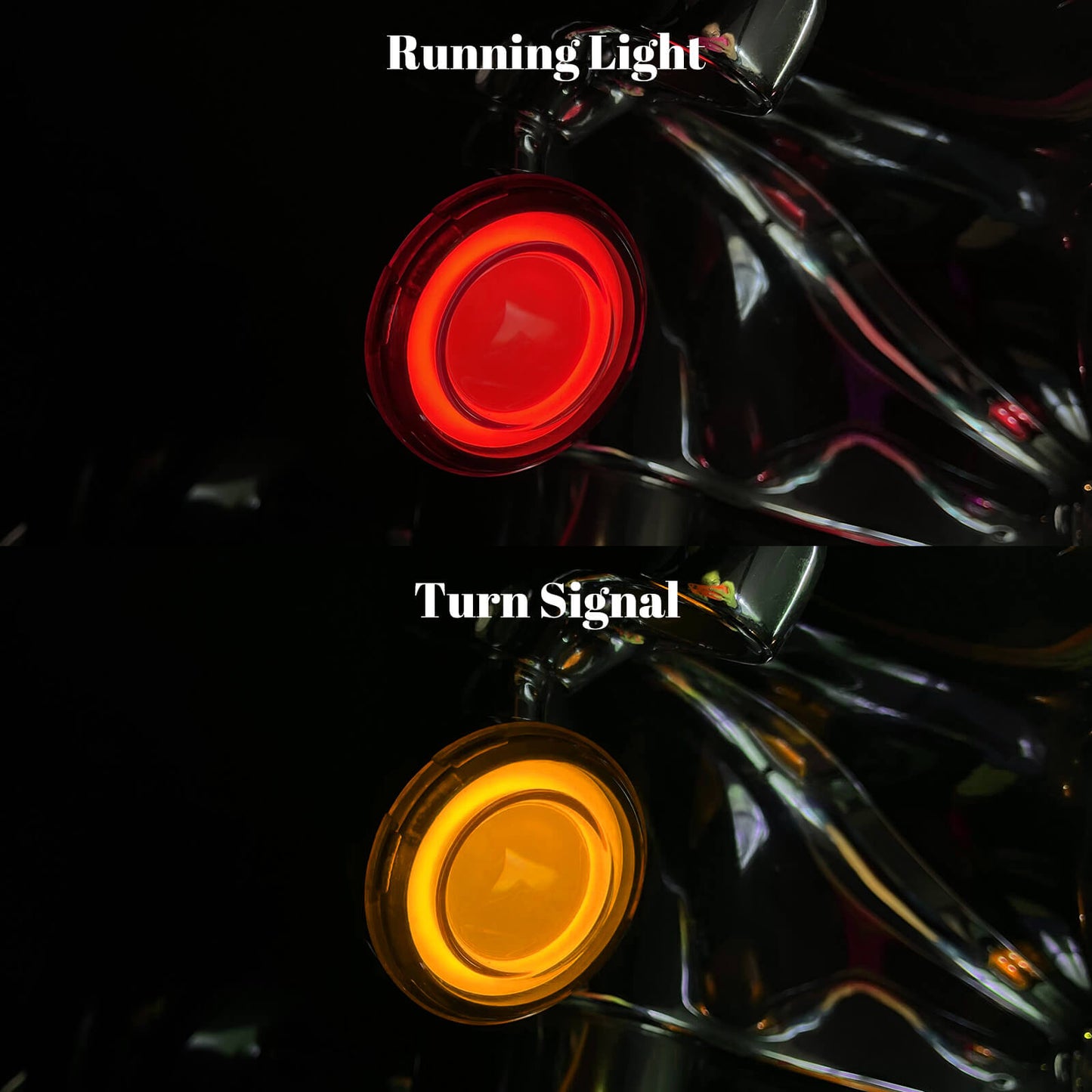 Bullet 1157 LED Turn Signal Lights Amber Red Fit For Harley Touring Dyna Softail | HCmotorku