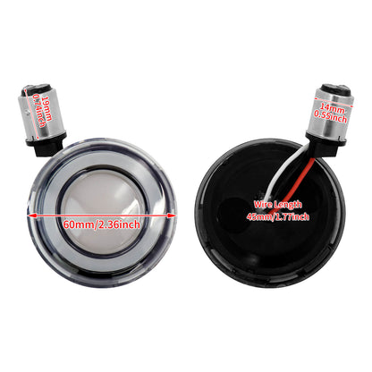 Bullet 1157 LED Turn Signal Lights Amber Red Fit For Harley Touring Dyna Softail | HCmotorku