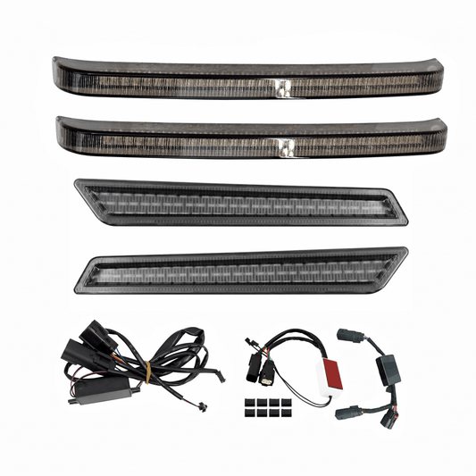 Saddlebag Latch Light Blades LED Sequential Turn Signal Kit Fit For FLHT 2014-2022 | HCmotorku