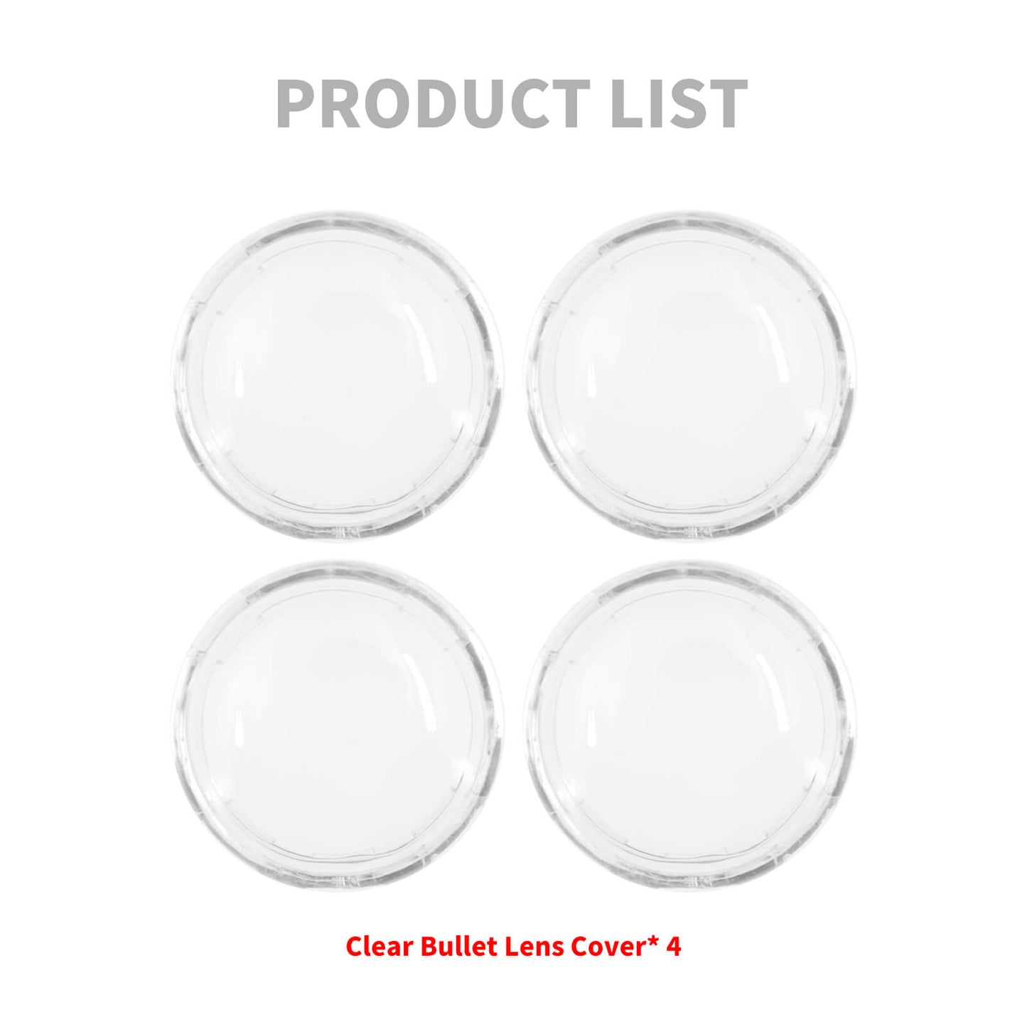 4* Clear Turn Signal Lens Bullet Covers Fit For Harley Sportster XL883 1200 FLHX | HCmotorku