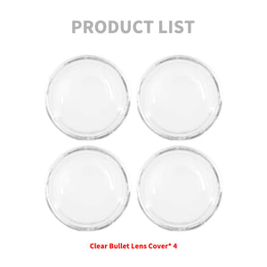 4* Clear Turn Signal Lens Bullet Covers Fit For Harley Sportster XL883 1200 FLHX | HCmotorku