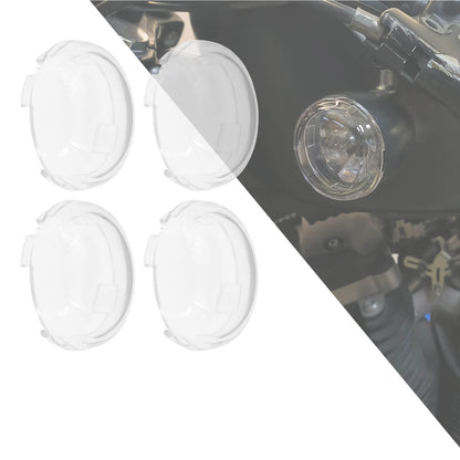 4* Clear Turn Signal Lens Bullet Covers Fit For Harley Sportster XL883 1200 FLHX | HCmotorku