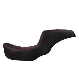 Two-Up Seat Rider Passenger Red Line Fit For Harley Dyna 2006-2017 | HCmotorku
