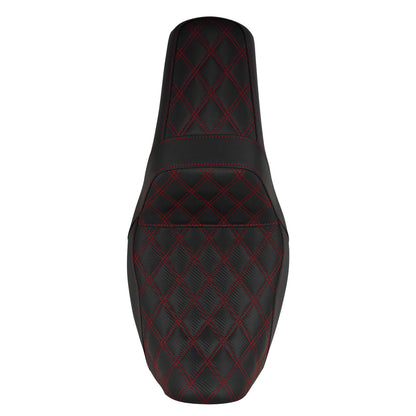 Two-Up Seat Rider Passenger Red Line Fit For Harley Dyna 2006-2017 | HCmotorku