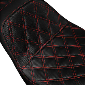 Two-Up Seat Rider Passenger Red Line Fit For Harley Dyna 2006-2017 | HCmotorku