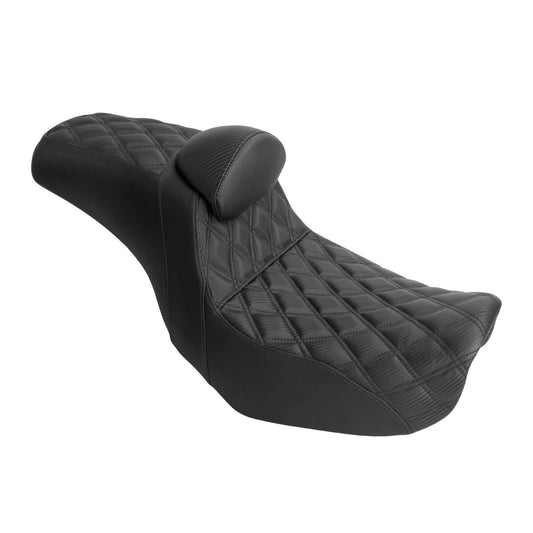 Two-Up Seat Rider Passenger Black Line Fit For Harley Dyna 2006-2017 | HCmotorku