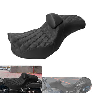Two-Up Seat Rider Passenger Black Line Fit For Harley Dyna 2006-2017 | HCmotorku