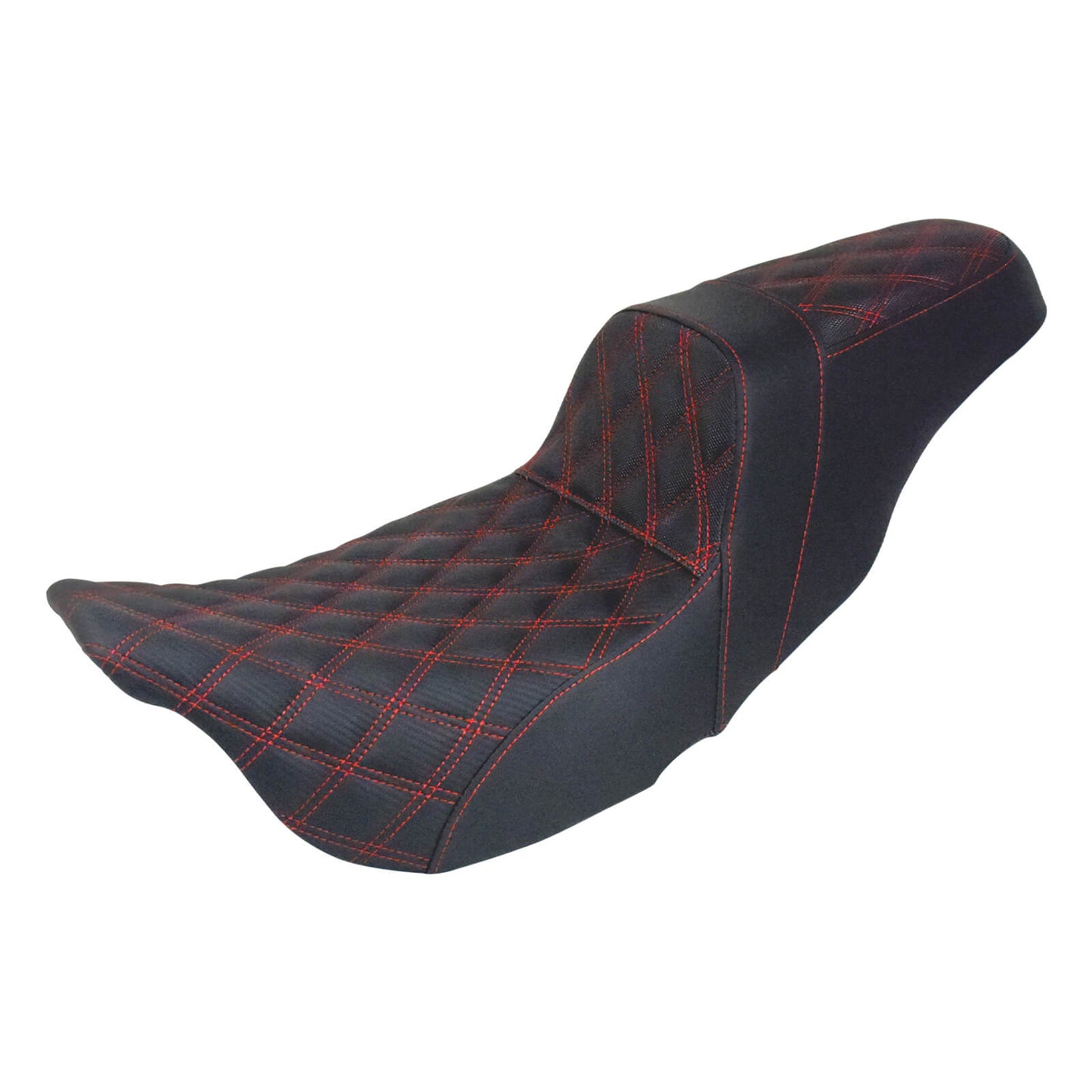 Driver Passenger Two Up Seat Gel Seats Red For Harley Touring 2009-2023 | HCmotorku