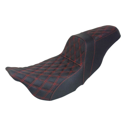 Driver Passenger Two Up Seat Gel Seats Red For Harley Touring 2009-2023 | HCmotorku